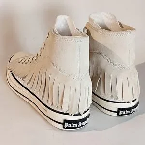 Palm Angels Shoes Host Pickpalm Angels White Fringe Basket